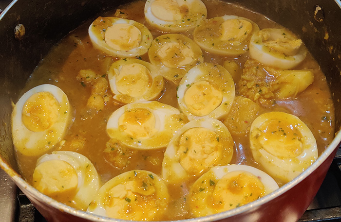 Cauliflower, Egg and Potato Curry